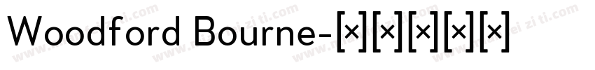 Woodford Bourne字体转换